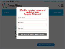 Tablet Screenshot of accessalliance.ca
